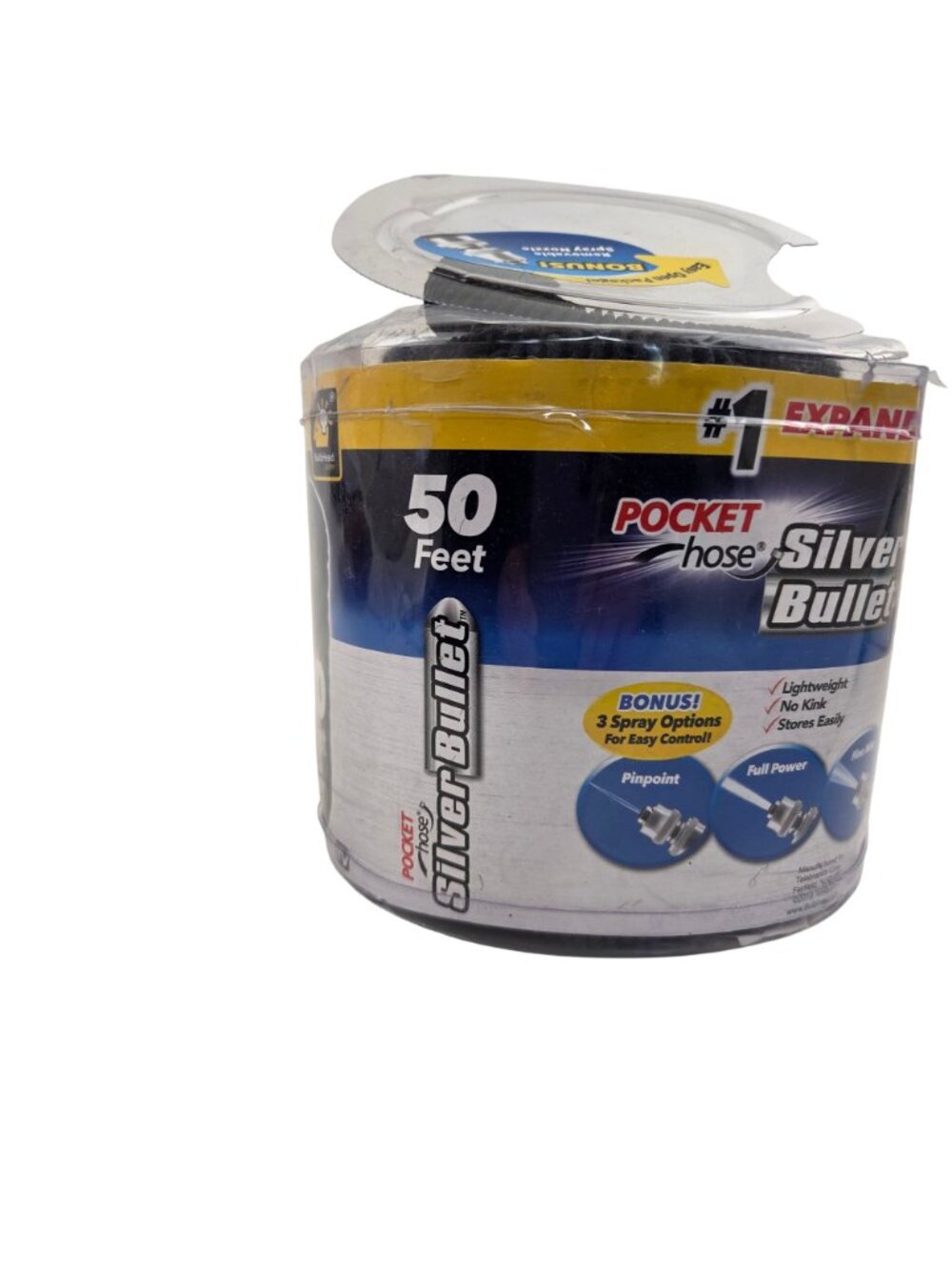 Pocket Hose Silver Bullet Expandable 50 Ft Garden No Kink Lightweight Garden - Picture 4 of 11